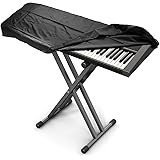 Copertura per tastiera pianoforte - copertura antipolvere per pianoforte con chiusura a cordoncino, protezione per tastiera e