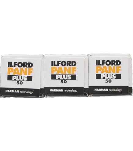 Ilford Pan F+ Schwarzweißfilm – 35 Mm, ISO 50, 36 Aufnahmen, 5er Pack
