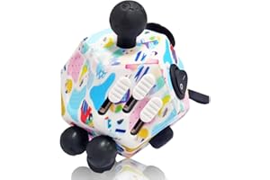Fidget Cube With 12 Sides - Original Figet Cube Adult Infinity Fidget Cube Toy Anti Stress Cube Toy For all Ages with ADHD, ADD, ASD, ADHD by VCOSTORE