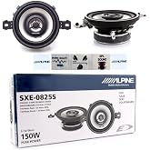 GK SOUND 2 hoparl&ouml;r ALPINE SXE-0825S 2 yollu koaksiyel 3.45 in&ccedil; 87 mm 3.5 in&ccedil; &ccedil;ap 20 watt rms ve 150 watt maksimum empedans 4