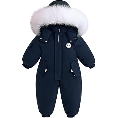 Combinaison Neige Bébé Imprimé Vache - Taille 80 | Hiver Chaud | Unisexe | Polyester Doux