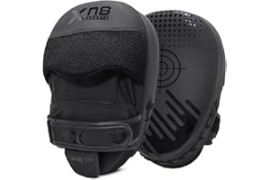 XN8 SPORTS XN8 Boxing Pads Focus Mitts, Curved Punching Hand Training Pad MMA-Martial Arts-Punching Target-Muay Thai Kickboxing Karate Training