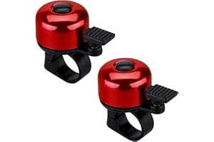 JFmall Bike Bell Bicycle Bell with Loud Crisp Clear Sound, Road and Mountain Bike Bell Adults Kids-2 pack
