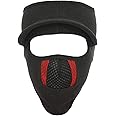 Gajraj Unisex Cotton Bike Riding & Cycling Anti Pollution Dust Sun Protection Full Face Cover Reusable Mask With Air Filter Mesh And Visor (Black)
