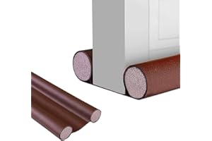 MAGIC SELECT Burlete Bajo Puerta. Burlete Doble para Puertas y Ventanas, de Polipiel, Ajustable entre 32-94cm. Aislamiento Acústico, Reductor Frio/Calor, Bloqueo de Viento, Luz, Polvo, Insectos.