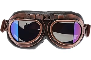 MUXSAM Casque Steampunk Vintage Lunettes de soleil Lunettes de protection pour motocross Sport Extérieur