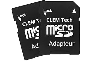 Micro SD till SD Adapter, 2-pack, för Kamera och Dator | 2-pack Micro SD till SD Adapter, kompatibel med kamera, PC, surfplat