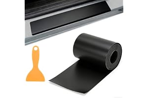 Kolfiberfilm bil, 10 cm x 3 m instegslister, skydd, kolfolie | Svart självhäftande bilfolie, med plastskrapa, vattentät reptå