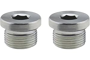 eMagTech 2PCS Screw Plug with O-ring Sealing Ring Compatible with BMW 1 series E87 E87 LCI E88 E82 F20 F21 F22 F87 M2 F23 F45 Active Tourer F46 Gran E46 E91 33117525064