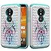 Produktbild Shinyzone Stoßfest Hybrid Hülle für Moto E5 Play, Dual Layer Handyhülle mit Luxus Bling Handarbeit Strass Diamant Muster Schwerlast Schutzhülle,Traumfänger