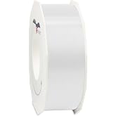C.E. PATTBERG Pure White Gift Ribbon, 91 Metres of Curling Ribbon, 40mm Wide for Crafts, Decoration and Gift Wrapping for Any