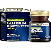 Nutraxin Vitals Selenium (L-Selenomethionine) 100 mcg 100 Capsule Food Supplement