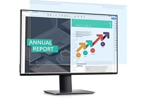 LONKENN 20, 21,5, 22 Pulgadas Filtro de Anti Luz Azul Colgante, Protector de Pantalla Premium, Filtro Anti Deslumbrante Protección para Los Ojos Protector de Pantalla 16:9/16:10 Monitor-Desmontable