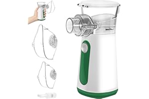 LIFOCI Inhaliergerät für Erwachsene und Kinder,Nebulizer Vernebler Inhalator Baby Tragbar Inhalationsgerät Mesh Nebulizer mit Maske und Mundstück bei Atemwegserkrankungen Wirksam Asthma