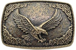 Xwest Hebilla de cinturón American Eagle Belt Buckle USA Flag