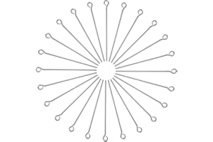 TOAOB THE ONE AND ONLY BABY TOAOB 200 Pezzi Chiodini Occhiello Spilli Dritti Pin in Acciaio Inox 40mm per Fai da Te Collane Orecchini Bracciali Creazione di Gioielli