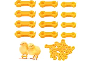 Huucozn 12 Stück Küken Beinspange Hühnerringe Spiralringe 4mm 5mm 6mm Spreizbein Hüpfer Klammer Hühnerringe Hühnerbein Stützband Ausrichtungsklammer für Neugeborene Vögel Küken Zubehör