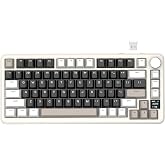 ATTACK SHARK X85PRO TFT Ekranlı ve D&uuml;ğmeli Kablosuz Mekanik Klavye, %75 QMK Contaya Monte Oyun Klavyesi, 2,4G/BT/USB-C Kablol