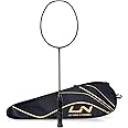 Li-Ning G-Force Superlite Max 10 Carbon Fibre Badminton Racket with Free Full Cover(80 Grams, 28 Lbs) (Emerald/Gold/Silver)