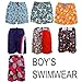 Boy's Swim Shorts Summer Beach Kids Swim Trunks Childrens Short Mesh Inner Lining (Blue Pirates, 2-3 Years)