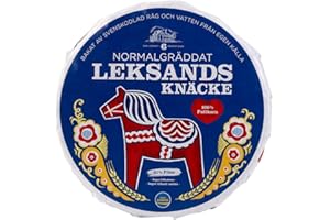 SCANDINAVIAN KITCHEN Leksands Knäcke Normalgraddat | Delicious Scandinavian Rye Crispbread | 100% Fulkorn Wholemeal Rye| 1 x Pack | 830g