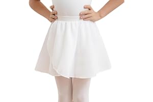 Tancefair Jupe de ballet pour filles Jupe de danse à enfiler avec ceinture élastique pour filles et femmes