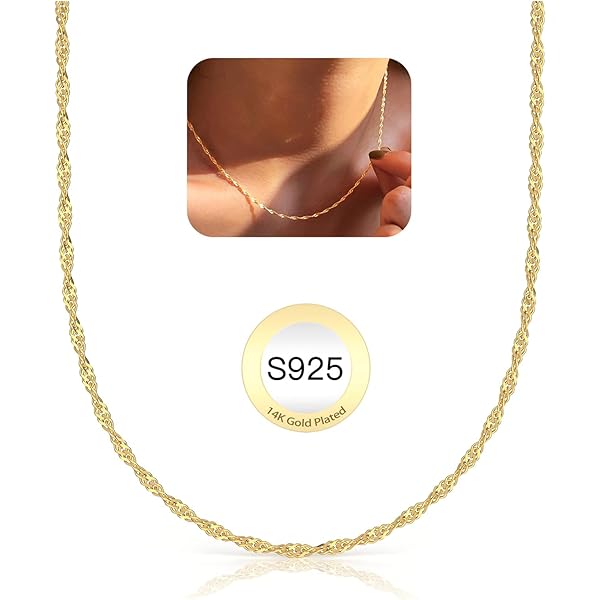 Aplstar Gold Plated Necklace 3.5mm Thick Curb Chain Size