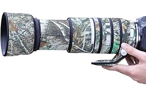 ONCFOTO Waterproof Lens Coat for Nikon Z 180-600mm F/5.6-6.3 VR LENS Camouflage Rain Cover-DSMC