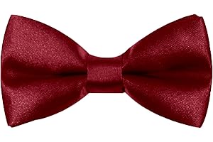 HANERDUN Pajaritas Noble para Niños Pajaritas Ajustables para Bebés, Cumpleaños, Bodas, Foto, Pre-corbata - Brillada con Aire de Seda