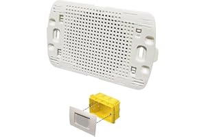 TOT ELECTRIC Diffusore audio sonoro da incasso per scatola cassetta 503 a parete altoparlante bianco placca living light incluso LN4703 per amplificatore