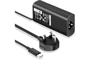 LTBSTOYE 65W USB C Laptop Charger for Dell Latitude 5430 7430 5420 5520 5410 5530 5330 5320 7320 7420 2-in-1 7520, XPS 13 9350 9360 9365 9370 9380,Chromebook 3380 3100 5190 Type C UK AC Power Adapter