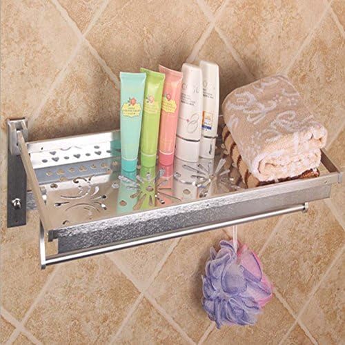 Aluminum Alloy Folding Bath Towel Rack, Bathroom Pattern Aluminium Plate, Bath Towel Rack, Rack