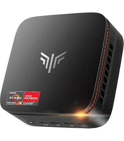 NiPoGi P1 Mini PC AMD Ryzen 3 3300U Mini Computers Up to 3.7GHz 4c