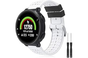 TOPsic Forerunner 235 Bracelet de Montre, Bracelet de Remplacement Bande de Montre en Silicone avec Outils Bracelet pour Forerunner 235/220/230/620/630/735XT