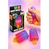 Nice-Sicle Dondurma Squishy Sıkılabilir Fidget Oyuncak, 1 Adet (8.5x6x4 cm) | Şeffaf Jel G&ouml;r&uuml;n&uuml;m, Renk Ge&ccedil;işli Tasarım, Yumuş