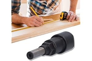 AYNEFY 1/4 /8mm/12mm Frez Trzpieniowy Collet Extension Carving Machine Trimmer Extension do Obróbki Drewna Maszyny do Przycinania, Szlifowania i Rzeźbienia (rękojeść 8mm)