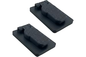 Decoralin 2Pack Keyhole Cover - Plastic Keyhole Protector - Draught Excluder - Dustproof, Draughtproof, Privacy Lock Cover – Compatible with Classic Door Locks (Not for Euro Locks) (Black)