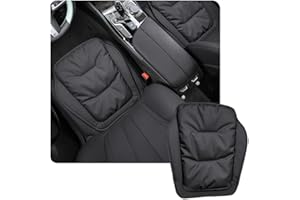 ontto Cuscino per Sedile Auto, per sedili Anteriori, Antiscivolo, Adatto per BMW Serie 1, 2, 3, 4, X1, X2, X3, X5, X7, IX1, IX40, F10, F20, F30, G20, G30, GT, Accessorio Nero