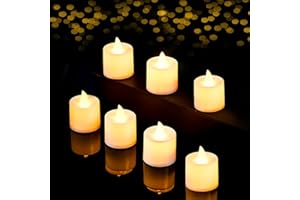 flintronic Bougies LED, 15PCS Bougies sans Flamme avec Flamme constante, Décoration de Halloween Maison Mariage Anniversaire Soirée Fête, Anniversaire, Mariage, Noël, Table