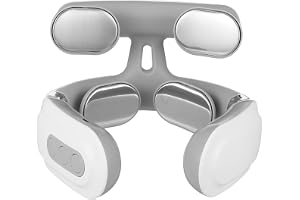 EXQUIMEUBLE Smart Nackmassageapparat med Värme och Usb-laddning Elektrisk Axel Nackmassagerare för Smärtlindring och Blodcirkulation Bärbar och Energisnål med Automatisk Avstängning