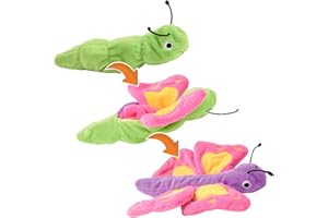 Creanino Pluszowa zabawka 2 w 1, odwracalna pluszowa kreatywna zabawka dla lalek, super miękka zabawka edukacyjna dla dzieci, poliester, Klar, 5 x 23 x 26 cm, uniseks