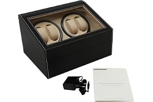 Automatisk Watch Winder Box Roterande 4+6 män Watch Box med Silent Motor PU Läder Automatiska klockor