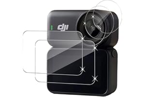 Holilo Para DJI Osmo Nano Accesorios【2+2 Piezas】 Protector de Pantalla Cristal Templado, 9H Dureza HD Vidrio Templado Anti-Arañazos Sin Burbujas Glass Screen Protector