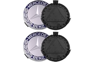 BESTLSY 4 Stück Nabendeckel Radkappen Compatible with 75mm Radnabenkappen Radnabenabdeckung ABS Nabenkappen Felgendeckel Radnabendeckel