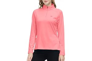 MoFiz Sudadera Mujer Sweatshirts de Manga Larga Pullover Deportivo 1/4 Cremallera