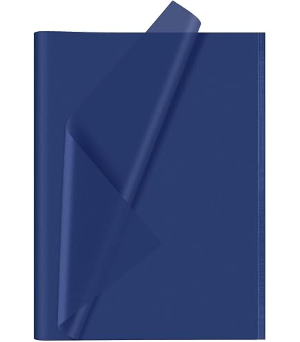 Sadoch Carta Velina Azzurra 31gr - 26 Fogli 50x70 Cm, Confezione Cellophanata Per Pacchi Regalo E Arti Creative