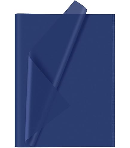 Sadoch Carta Velina Azzurra 31gr - 26 Fogli 50x70 Cm, Confezione Cellophanata Per Pacchi Regalo E Arti Creative