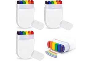 KHDULQ 4 Stück Regenbogen Kinderschminke Stifte, Bodypainting Farben Gesichtsfarben Kinderschminken Rainbow Gesicht Schminke für Kostüm Karneval Mottoparty, Kinderschminken (6 Farben)