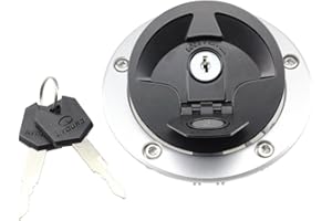 FXCNC Motorrad-Gasdeckel Tankdeckel mit Schloss für Kawasaki ER-6N ER-6F, Ninja 650/650R/1000, ZX10R ZX6R ZX14R, Z1000/SX, 1400GTR (Concours) Versys Concours 14 Z750R Z750