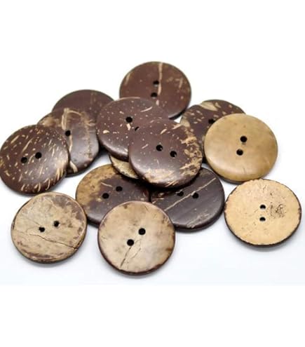 Bottoni Marroni Bottoni Rotondi In Legno Per Cucire 4 Fori Accessori
